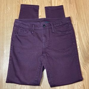 Deep Wine Skinny Jeans